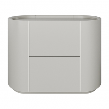 Тумба прикроватная Lagom 2 ящика ширина 60 см (серо-бежевый)