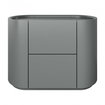 Тумба прикроватная Lagom 2 ящика ширина 60 см (серый)