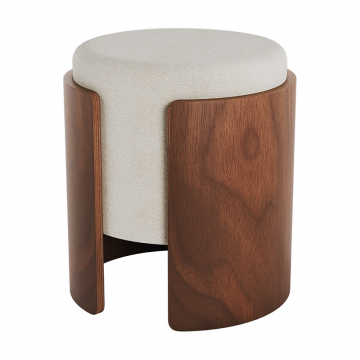 Пуф Lagom (молочный, орех)