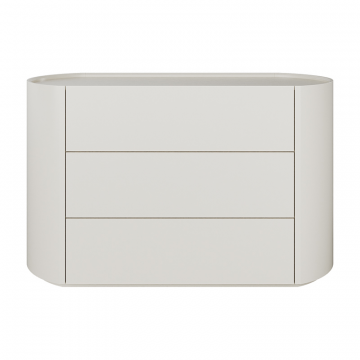 Комод Lagom 3 ящика ширина 120 см (молочный)