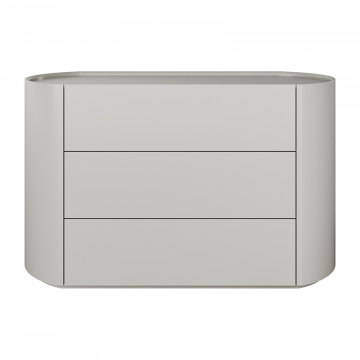 Комод Lagom 3 ящика ширина 120 см (серо-бежевый)