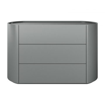 Комод Lagom 3 ящика ширина 120 см (серый)