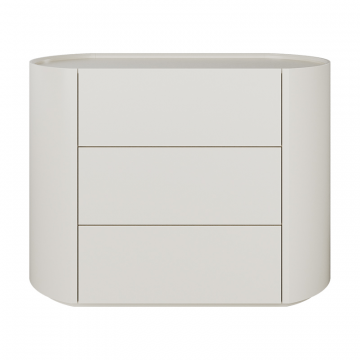 Комод Lagom 3 ящика ширина 100 см (молочный)