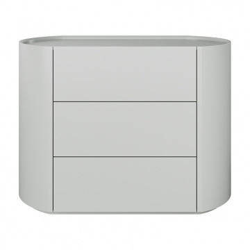 Комод Lagom 3 ящика ширина 100 см (светло-серый)