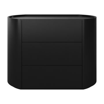 Комод Lagom 3 ящика ширина 100 см (черный)