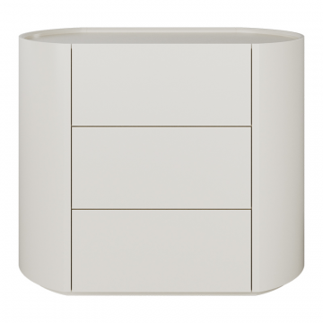 Комод Lagom 3 ящика ширина 90 см (молочный)