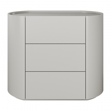 Комод Lagom 3 ящика ширина 90 см (серо-бежевый)