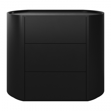 Комод Lagom 3 ящика ширина 90 см (черный)