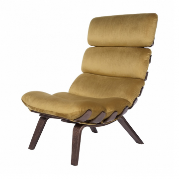 кресло Ессей  Охра каркас  Орех