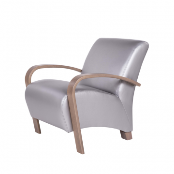 кресло Балатон Экокожа серебро каркас Шимо