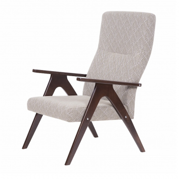 кресло Оскар  Графит каркас  Орех