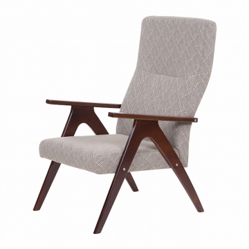 кресло Оскар  Лофт 01 серый каркас  Вишня