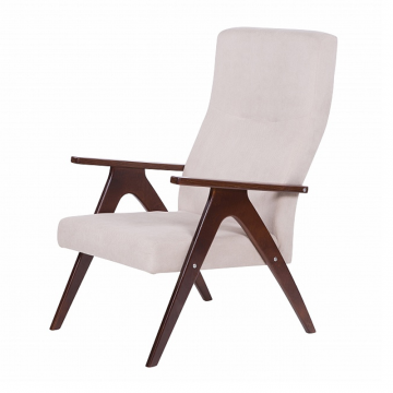 кресло Оскар  Слоновая кость каркас  Вишня