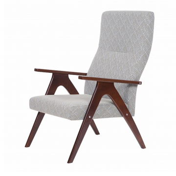 кресло Оскар  Капучино каркас  Вишня