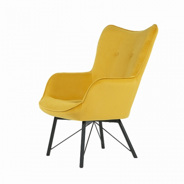 Кресло Манго - Фреш 23 Охра Ножки металл