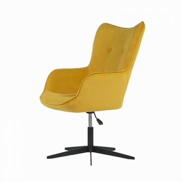 Кресло Манго - Ножки Пятилучие Фреш 23 каркас Чёрный