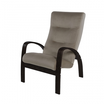 Кресло Ладога 2 фреш 04 бежевый каркас Венге структура