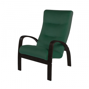 Кресло Ладога 2 Фреш 25 зеленый - Венге структура