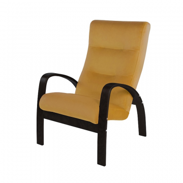 Кресло Ладога 2 фреш 23 охра каркас Венге структура