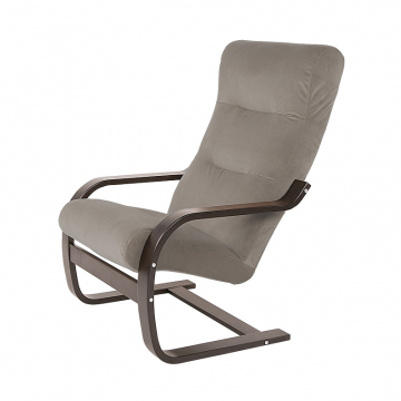 Кресло Гарда фреш 04 бежевый каркас Орех