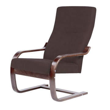 кресло Кристалл  фреш 05 коричневый каркас  Орех