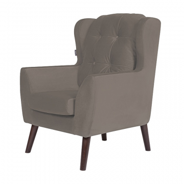 кресло Гермес  фреш 04 бежевый каркас  Орех