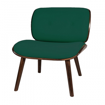 кресло Конда  Фреш 25 зелёный каркас  Орех