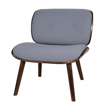 кресло Конда  Фреш 12 светло-серый каркас  Орех