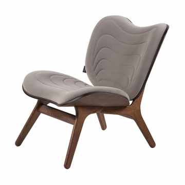 кресло Аура  Фреш 12 светло-серый каркас  Орех Американский