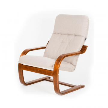 Кресло Сайма Миндаль каркас Вишня