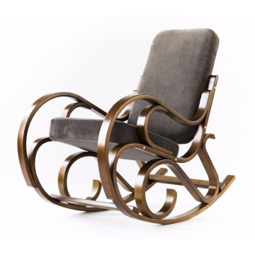 кресло-качалка Луиза  Грей браун каркас  Вишня