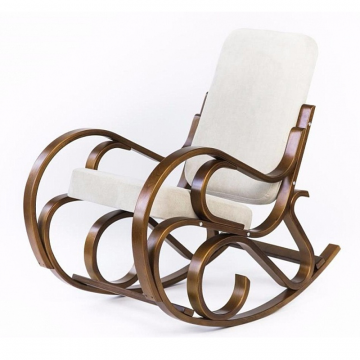 кресло-качалка Луиза  Слоновая кость каркас  Вишня