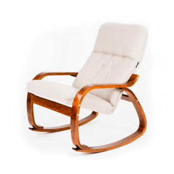 Кресло-качалка Сайма Миндаль каркас Вишня