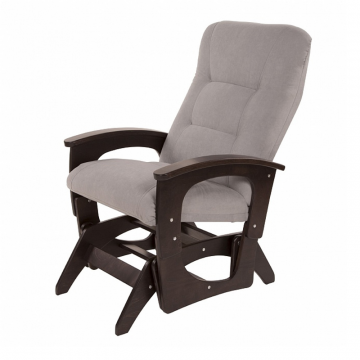 кресло-качалка глайдер Орион  Серо-голубой каркас  Орех