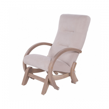 Кресло-качалка глайдер Мэтисон Слоновая кость каркас Шимо