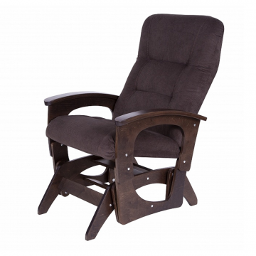 кресло-качалка глайдер Орион  Грей браун каркас  Орех