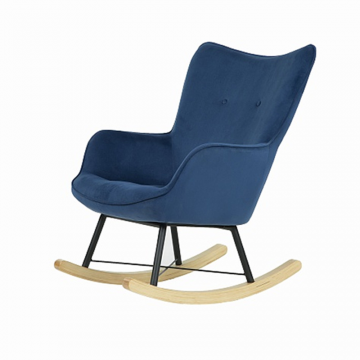 Кресло-качалка Манго - Фреш синий Ножки бук-металл