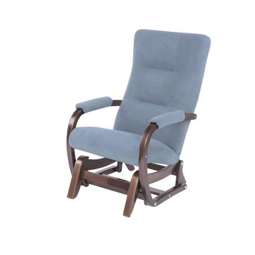Кресло-качалка глайдер Мэтисон 2 фреш 11 голубой каркас Орех