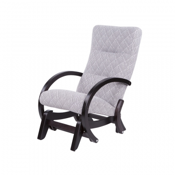 Кресло-качалка глайдер Мэтисон Лофт 01 серый каркас Венге структура