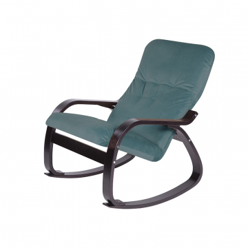 Кресло-качалка Сайма Фреш 27 океан каркас Орех