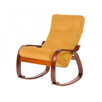 Кресло-качалка Гарда фреш 23 охра каркас Вишня