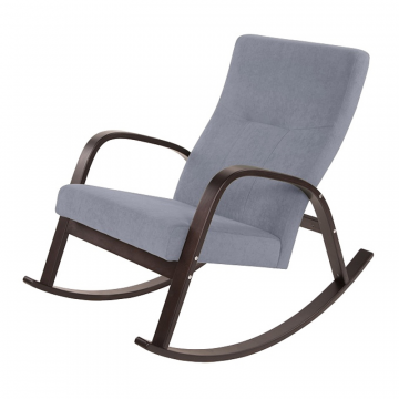 кресло-качалка Ирса  Фреш 12 светло-серый каркас  Орех