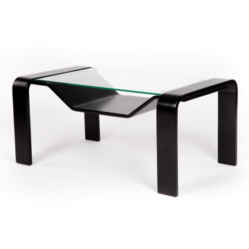 журнальный стол Гурон 1   каркас  Венге структура