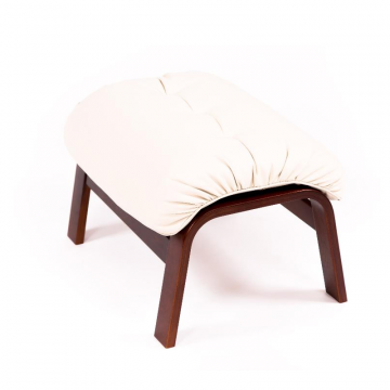 пуф Альбано Экокожа крем каркас Вишня