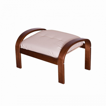 Пуф Сайма Экокожа бежевый каркас Вишня