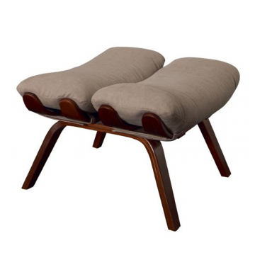 пуф Ессей  фреш 04 бежевый каркас  Орех