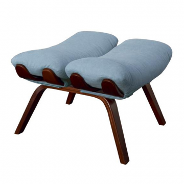 пуф Ессей  фреш 11 голубой каркас  Орех