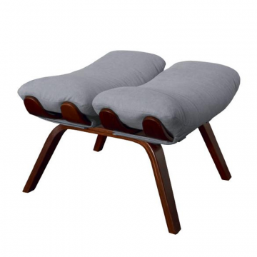 пуф Ессей  Фреш 12 светло-серый каркас  Орех