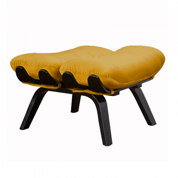 пуф Ессей  фреш 23 охра каркас  Чёрный