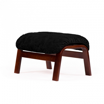 пуф Альбано Экокожа черный каркас Венге структура
